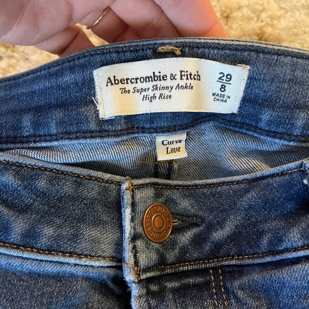 Abercrombie high rise super skinny ankle